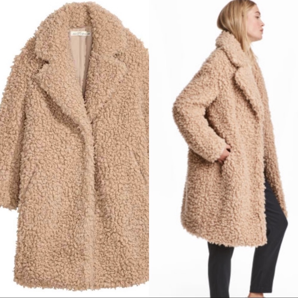H&M Blogger Favourite, teddy coat!